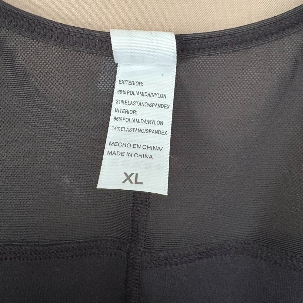 Shaperx Womens Black Open Bust Bodysuit/Fajas Tummy Control Size XL - Picture 10 of 12